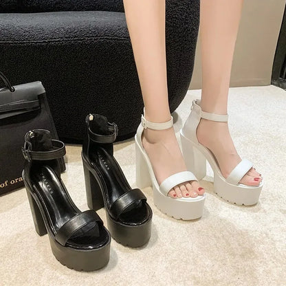 Super High Heels Women's Shoes Fashion Elegant High Heel Sandals Women Party Wedding Pumps Women Luxury Peep Toe Platform Sandal
