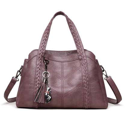 Elegant Women PU Leather Handbag Multiway Shoulder Bag Crossbody Purse for Ladies Stylish Top Handle Satchel Work Office Bag New