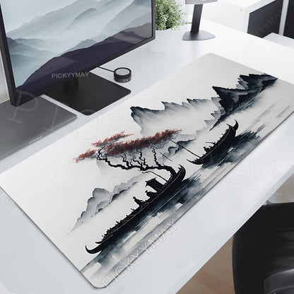 Ink Painting Desk Mat Gamer Mousepads Company Mouse Pad Office Desk Pads Large Mousepad Chinese Style Mouse Mats For Computer