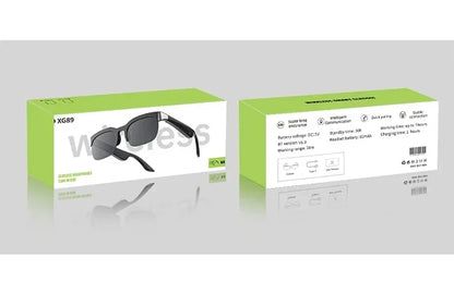 XG89 Smart Bluetooth Audio Sunglasses, Real-Time Translator Glasses with Anti-UV HD Lenses for Travel Driving Outdoor