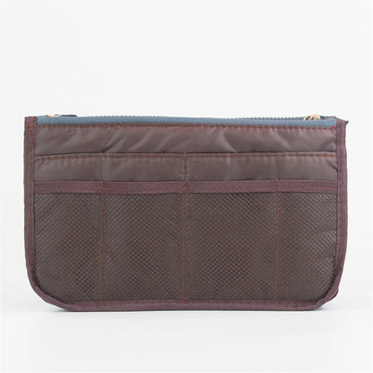 Multifunctional Bi-fold Storage Bag Double Zipper Large Capacity Storage Arrangement Makeup Toiletries Large Classification Bag
