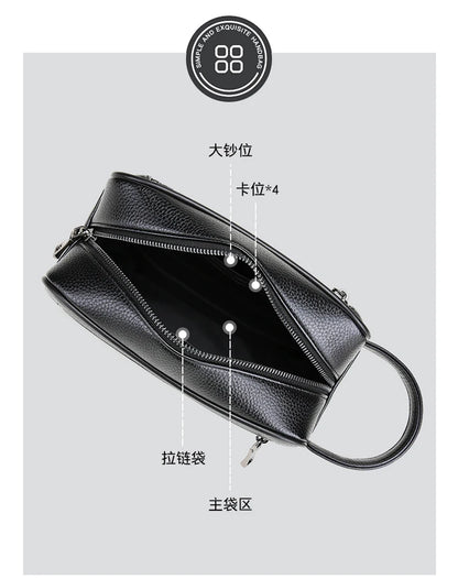 Men's Clutch Bag Fingerprint Lock Anti-theft Large Capacity Clutch Bag Wallet Business Men's Bag