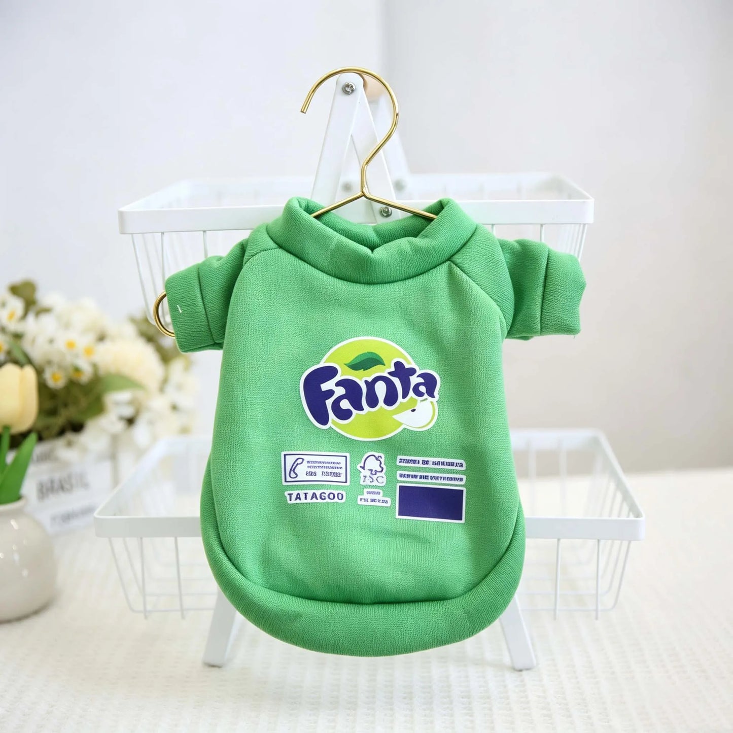 Trendy Printed Pet Sweatshirt Soft Breathable Puppy Shirts Multi Color Cute Outfit For Small Dogs Cats Spring Autumn Daily Wear