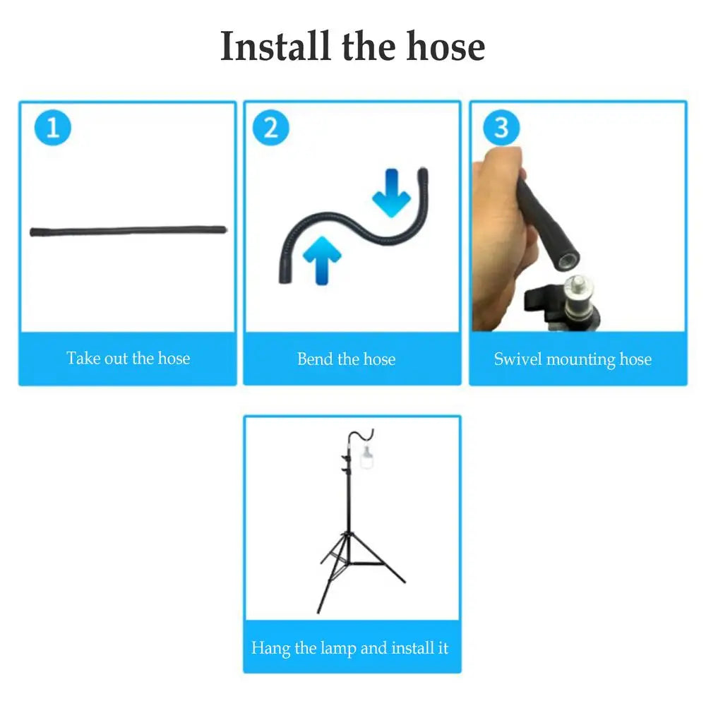 2m Campinglight Stand Folding Telescoping Tripod Adjustable Lightweight Aluminium Floor Lamp Holder Tripod Camping Accessories