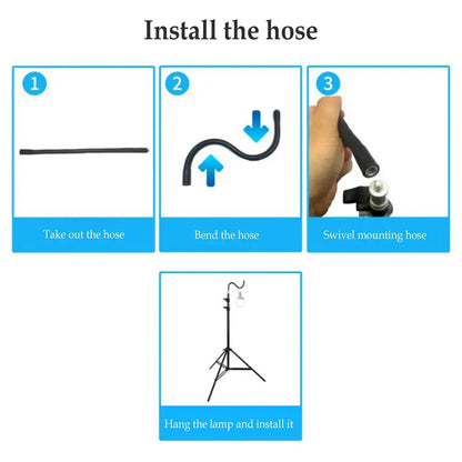 2m Campinglight Stand Folding Telescoping Tripod Adjustable Lightweight Aluminium Floor Lamp Holder Tripod Camping Accessories