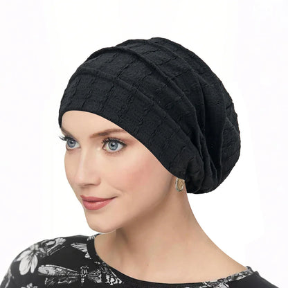 Ramadan Women Soft Strech Beanie Chemo Cap Solid Color Bonnet Inner Hijabs Cap Muslim Head Wraps Femme Wrap Head Turban Hat