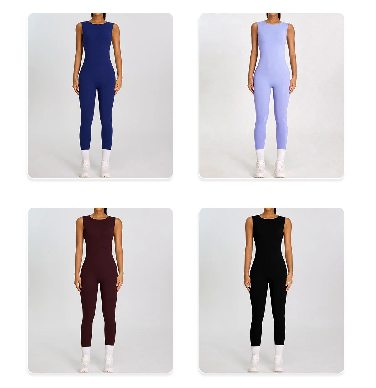 Summer Women Sleeveless Back Hollow Jumpsuit Fitness Sport Bodysuit Yoga Clothing Female Breathable Gym Overalls Workout Clothes