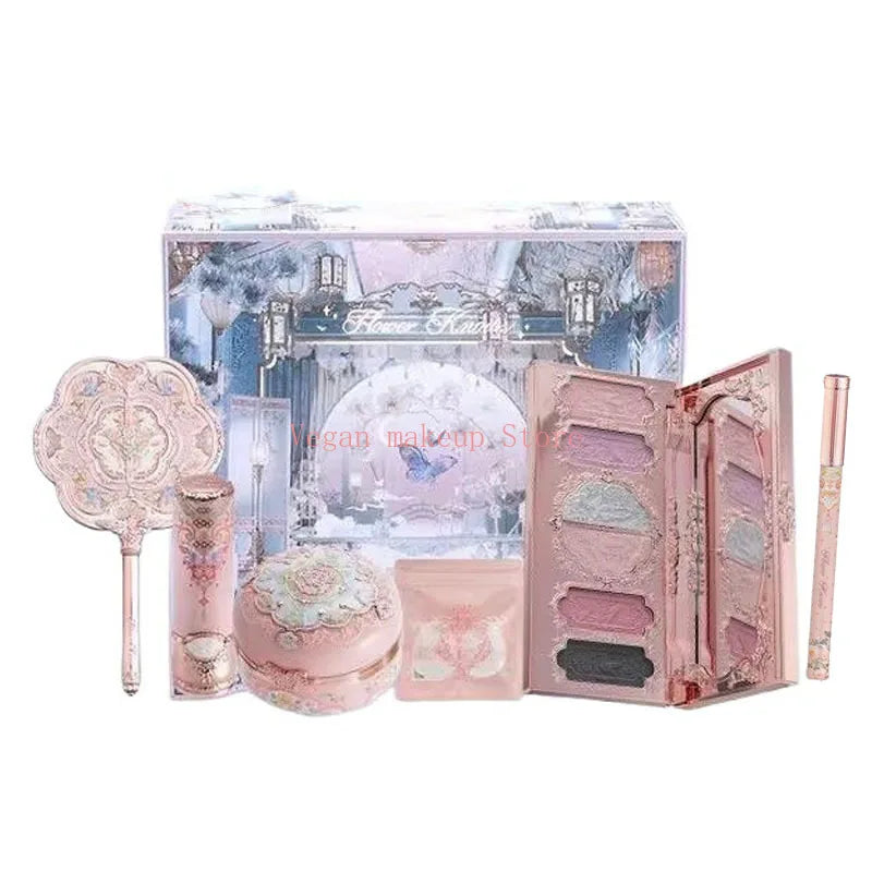 Flowerknows Butterfly Cloud Collar Collection Gift Set Makeup Kit Blush Lipstick Eyeshadow Palette All In One Box For Women