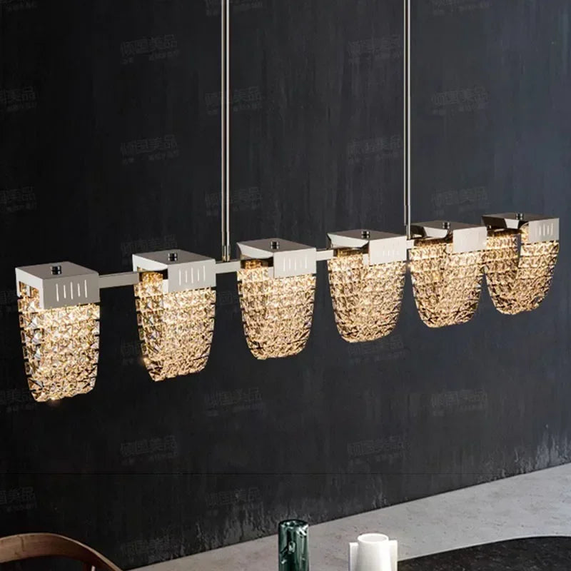 2025 New Home DecorationPendant Lights Luxury Crystal Living Room Chandelier Bedroom Pendant Lamp Ceiling Light  Indoor Lighting