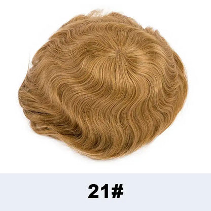 Toupee French Lace In Front Wigs For Man Mono Lace Men's Hair Prosthesis Men's Wigs Human Hair Mono PU Wig Male Hair Prosthesis