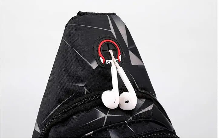 Chest Bag,Men's Casual Waterproof Crossbody Bag, Trendy Sports Bag, Multifunctional Small Bag, Shoulder Bag