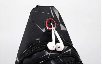 Chest Bag,Men's Casual Waterproof Crossbody Bag, Trendy Sports Bag, Multifunctional Small Bag, Shoulder Bag