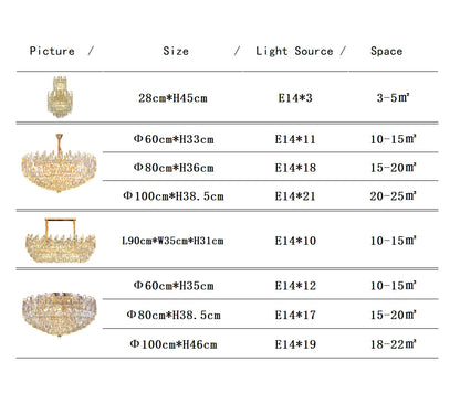 Modern Crystal Pendant Luxury Ceiling Chandelier LED Hanging Lamp for Living Dining Room Bedroom Home Decor Gold Luster Lighting