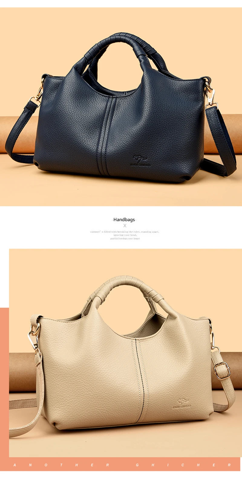 Authentic Leather Tote Bag Luxury Large Capacity Women's Single Shoulder Diagonal Crossbody Bags Fashion Simple Female Handbag