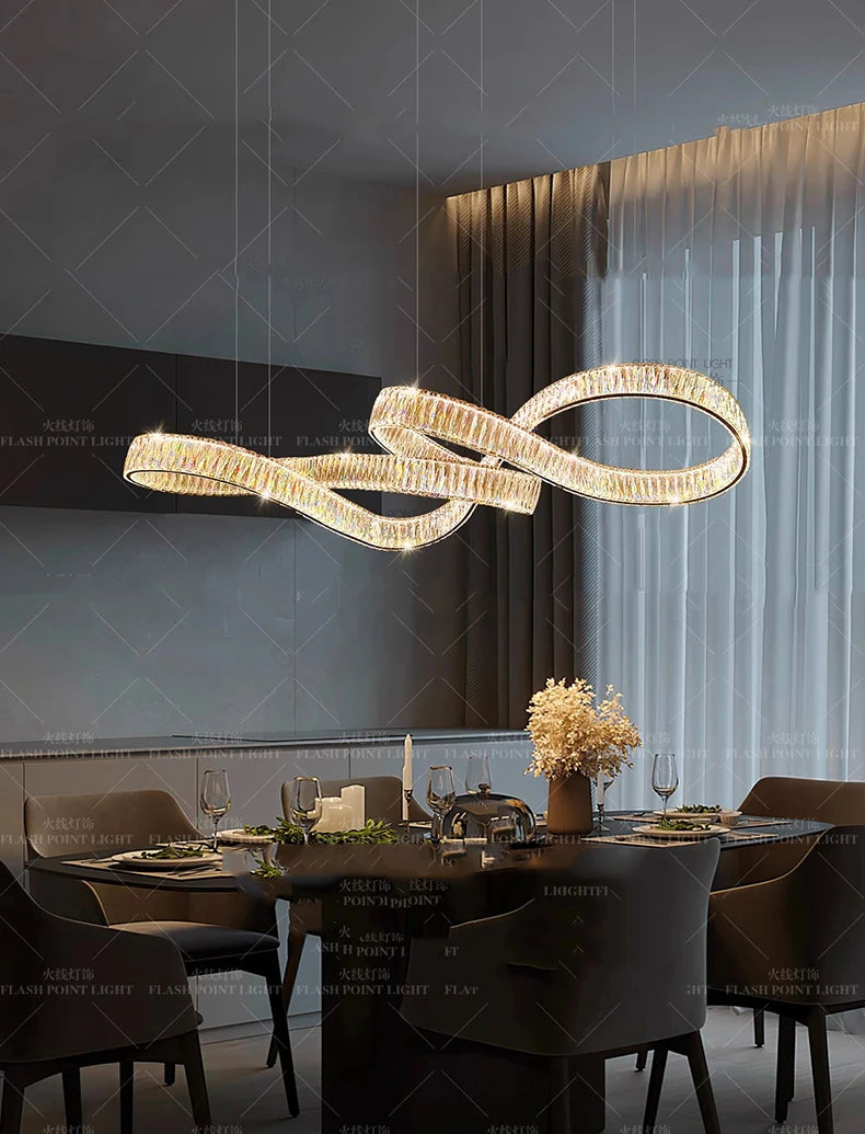 home decorationPendant lights, luxury crystal living room chandelier, dining room Pendant lamp, ceiling light, indoor lighting