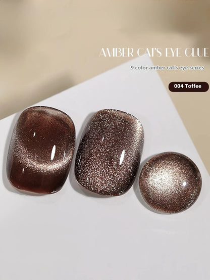MIANEL 12ML Hit Product Gold Amber Cat Eye Gel Nail Polish 2026 New Blue Glass Beads Cat Eye Gel Nail Green Nails 1-21pcs