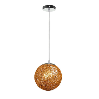 Nordic Hand-woven Rattan Pendant Lights Ceiling Chandelier Modern Hanging Lamps Restaurant Living Room Kitchen Lighting Fixtures