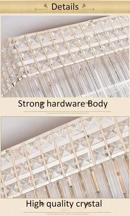 Manufacturers Wholesale Chandelier Lamp Suspend Lobby Gold Hanging Rectangular Living Room Bedroom Restaurant LED Ceiling Lights