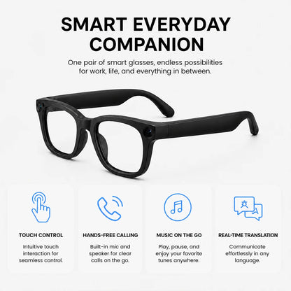 2026 Smart Glasses With AI Voice Assistant AI Voice Wake Up AI Photo Recognition New Intelligent Q&A Interactive Eyewear