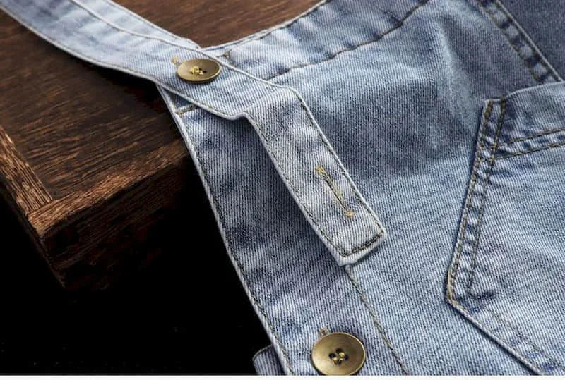 Denim Jumpsuits for Women Oversized Playsuit Denim Pants Loose High Waist Trousers Overalls for Women Clothes One-pieces XT1586