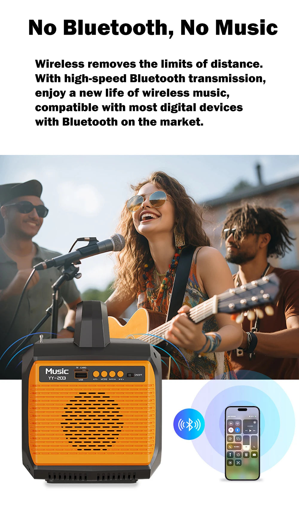 Gaiaray 100W Portable Power Station LiFePO4 Charge Station 76.8Wh Solar Generator With Bluetooth Speaker FM for Camping Travel