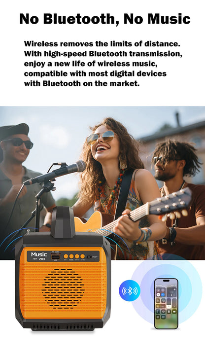 Gaiaray 100W Portable Power Station LiFePO4 Charge Station 76.8Wh Solar Generator With Bluetooth Speaker FM for Camping Travel