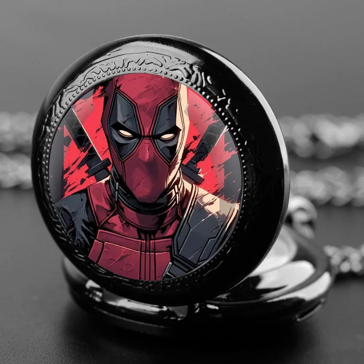 Classic Anime Vintage Glass Dome Quartz Pocket Watch Chain Linked Timepiece Pendant Ideal for Men Women Children As Gifts