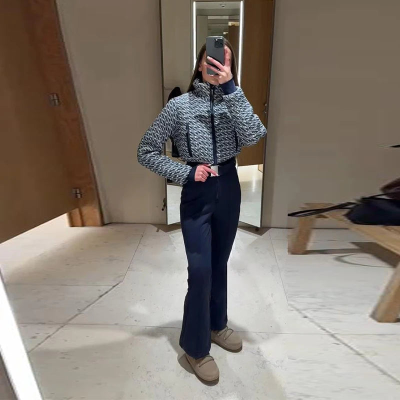 Casual Solid Ski Hoodie Jumpsuits Women Street Full Sleeve Closed Waist Slim Warm Belt Suits Female 2026 Fashion Snow Lady Suit