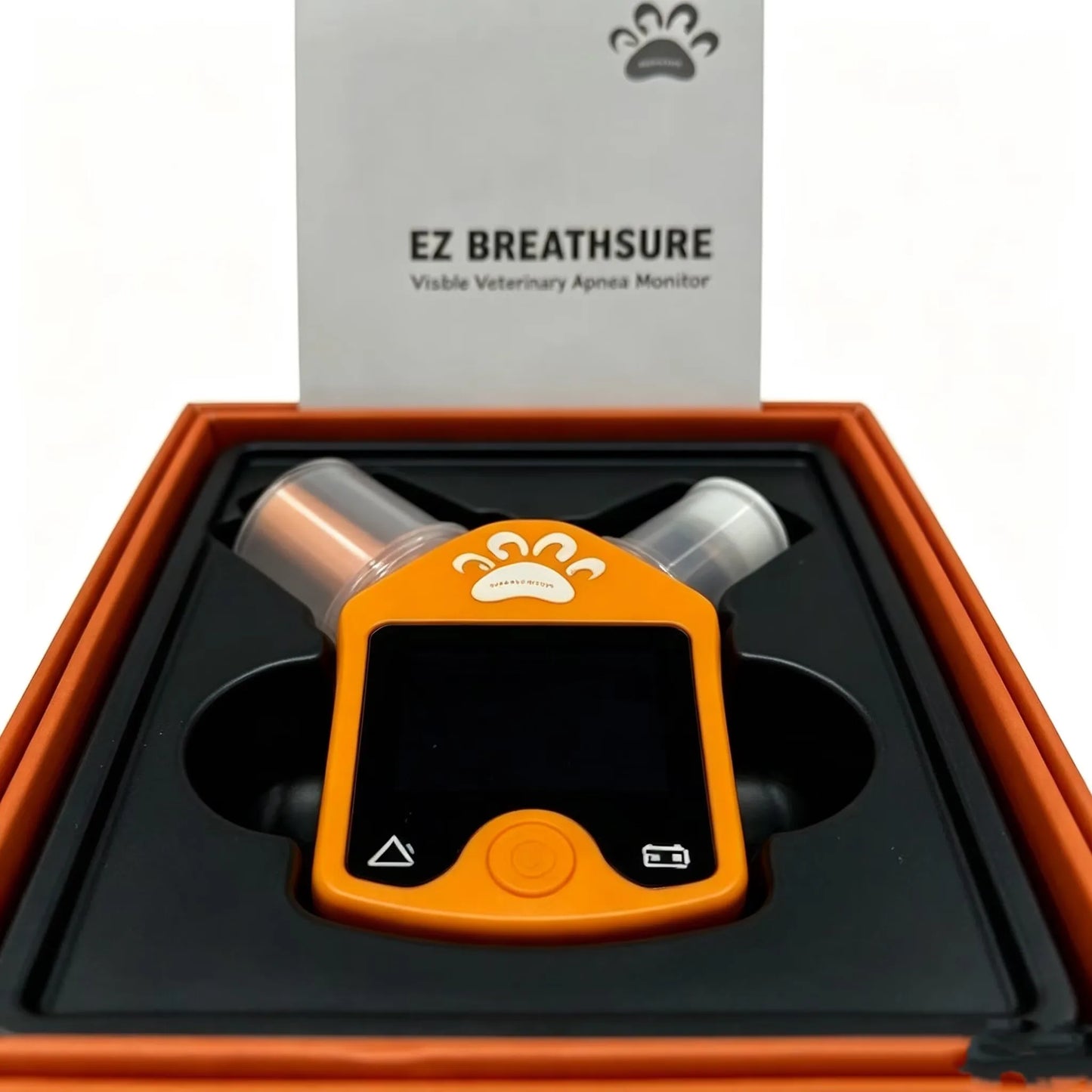 Rechargeable respiratory alarm for animals, anesthesia circuit monitor for cats and dogs, animal respiratory monitoring device