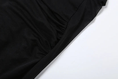 Nibber Prom Party Gown Dress Woman Sexy See Through Luxury Chain Halter Low-Neck Backless Sleeveless Midnight Elegant Vestidos
