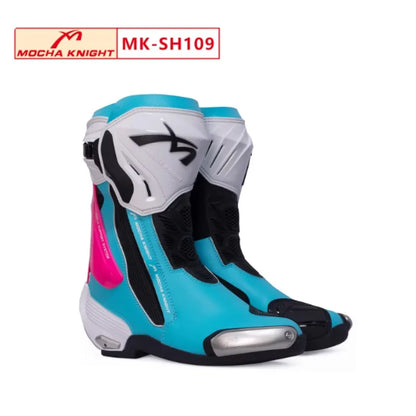 Moto Protective Boot Waterproof Enduro Motorcyclist Shoes Anti-slip Motocross Rally High Top Boot Interior and Outer Shoes