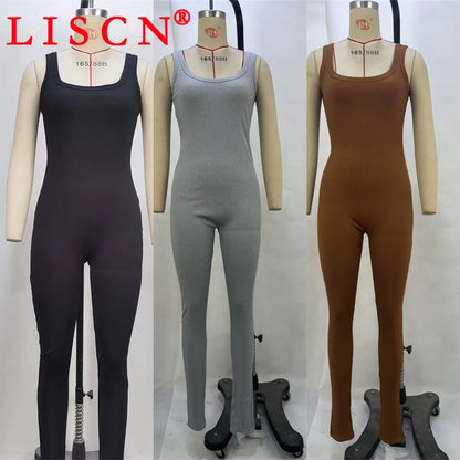 10 Wholesale Rompers Women Sleeveless Halter Lace Up Backless Jumpsuits Sexy Foot-pressing Y2k Fashion Clothing K17113