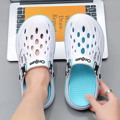 Summer Men's Beach Clogs Outdoor Sandals Comfortable Slippers EVA Slides For Men Casual Garden Shoes Male Women Beach Slippers