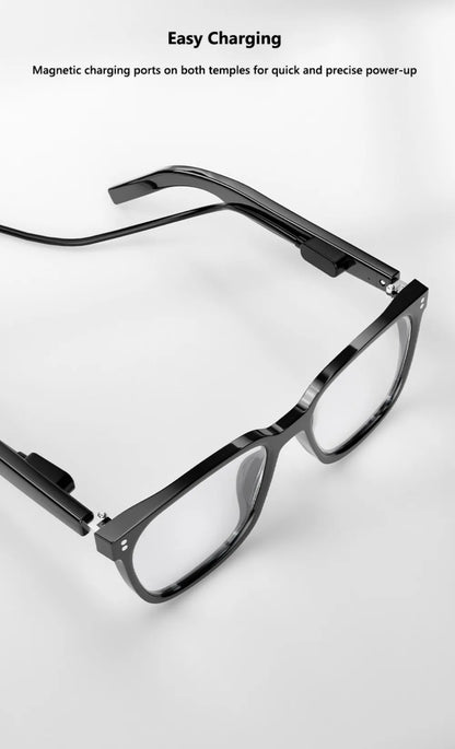 Magnetic Interchangeable Lenses Smart Audio Glasses Built-in Speakers Clear Phone Call Bluetooth Glasses Small but Powerful