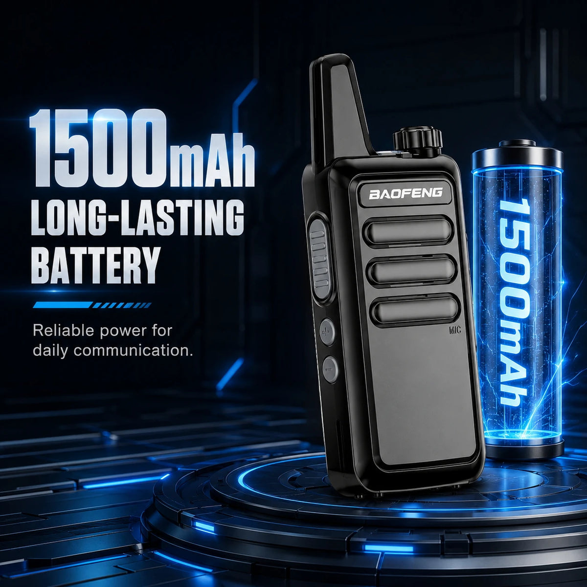 2Pcs Baofeng BF-5R Portable Handheld Walkie Talkie FM Radio VHF/UHF Dual Band 5W Transceiver for Construction Camping