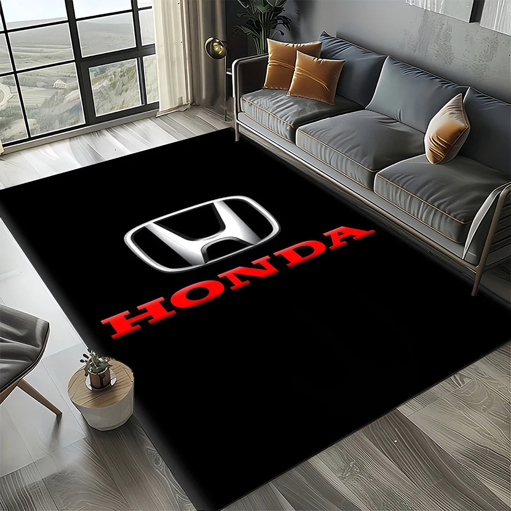 Racing Car H-HONDA HRC Motorcycle Carpet Rug for Living Room Bedroom Home Sofa Decoration,Kids Area Rug Non-slip Floor Mat Gift