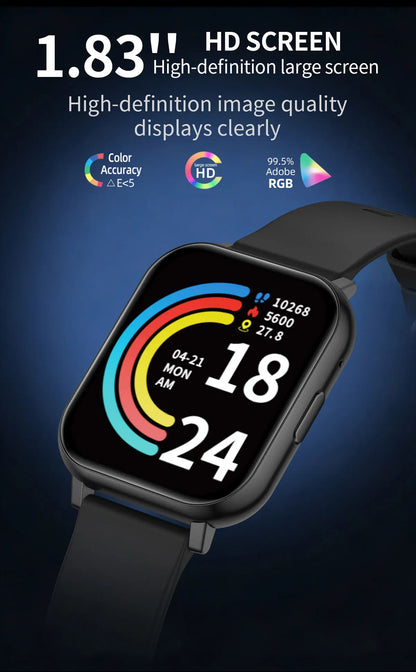 LIGE 2026 New Smart Watch Women Men Bluetooth Talking Blood Oxygen Heart Rate Monitoring Smart Watch For Women Men Holiday Gift