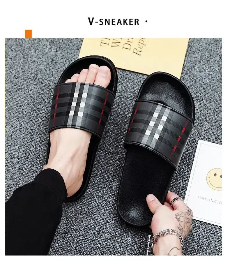 Beach Sandals Stylish Casual Men's Shoes Light Outdoor Breathable Wading Slippers Bathroom Family Men Chaussures Homme Luxe