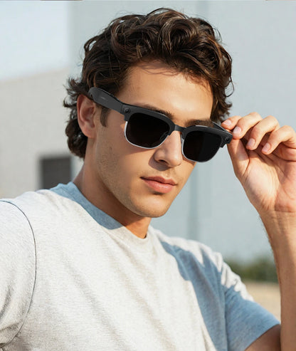 2026 New AI Smart Glasses AI Translation 8MP HD Camera 4K Shooting Bluetooth Call Recording Music Smart Sunglasses For Men Women