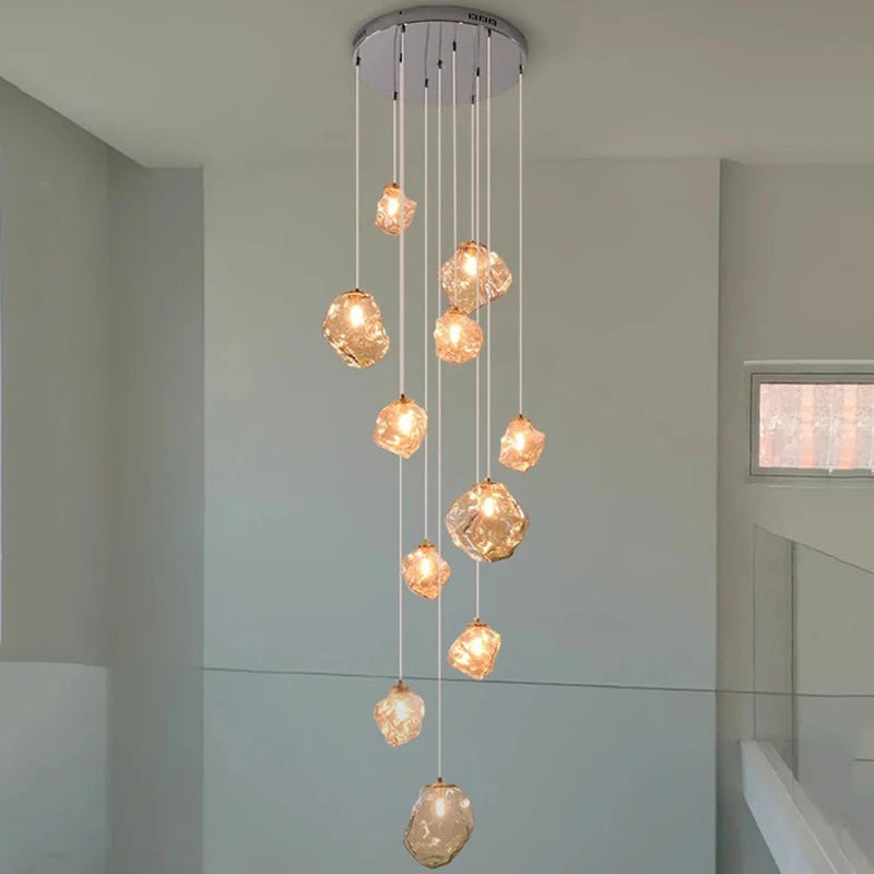 Modern Stair chandelier Pendant lights indoor lighting Ceiling lamp hanging light led Chandeliers for living room indoor lightin