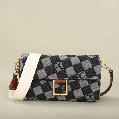 PATSY PG GARIS 2026 Women's Latin American Style Shoulder Bag New Cowboy Splicing Design All-season Suitable Crossbody Bag