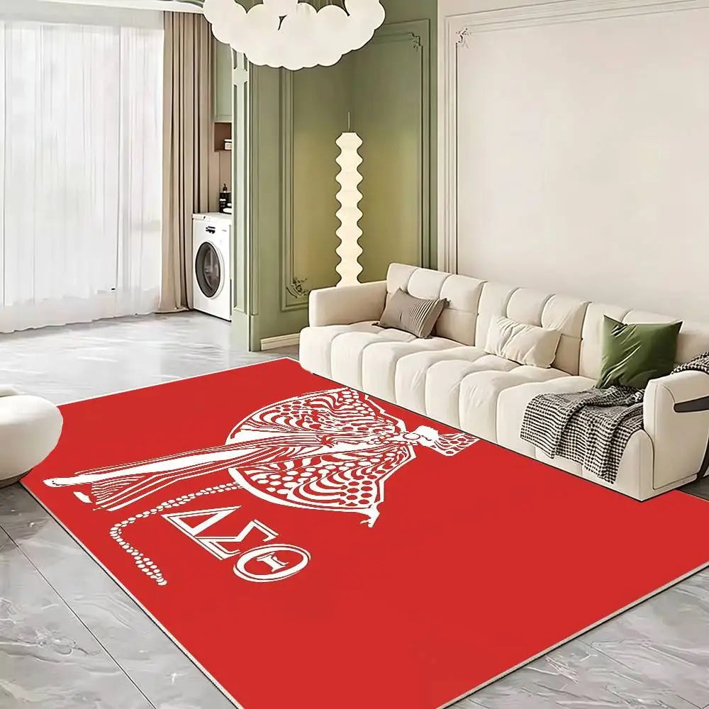 D-Delta Sigma Theta Soft Thick Non-Slip Mat for Living Room Bedroom Kitchen Decor Rugs