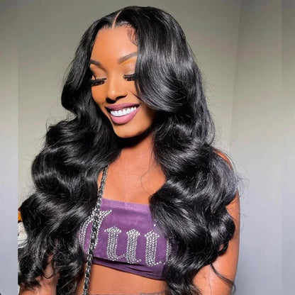 Body Wave ce Front Synthetic Wigs,Long Glueless Lace Front Wig with Pre Plucked Natrural Hairline and Baby Hair