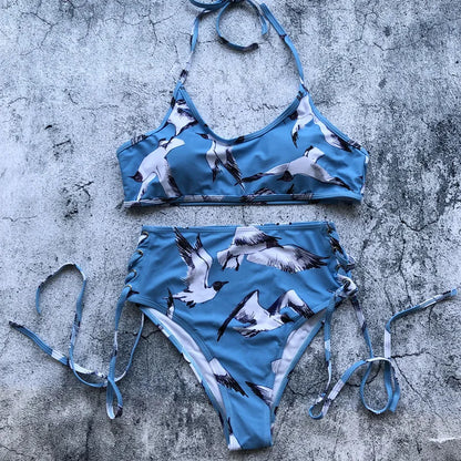 Bandage Bikini Sport Swimwear Women Swimsuit High Waist Bikini Set Push Up Maillot De Bain Femme Beachwear 2026 Bathing Suit