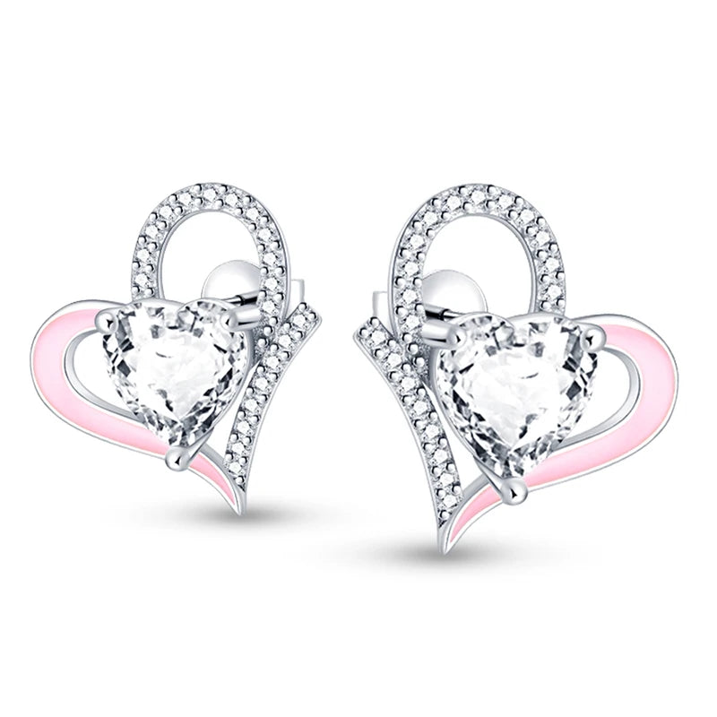 925 Sterling Silver Star Moon Heart Shape Earrings Jewelry Versatile Hoop Earrings For Women Jewelry Fine Birthday Party Gifts