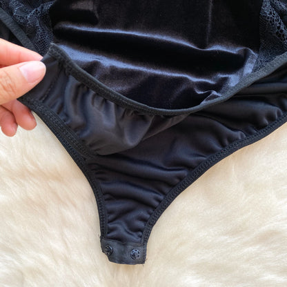 Women Lace Patchwork Velour Strappy Catsuits Fashion One Piece Combination Rompers Erotic Fashion Sexy Bunny Bodysuits Cosplay