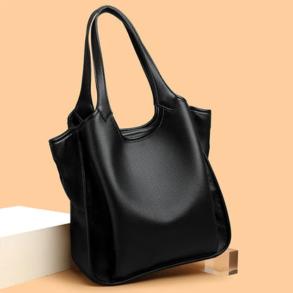 Luxury Soft Leather Handbags Large Capacity Women Shoulder Bags for Women Designer Tote Sac Shopping Crossbody Top Handle Bag