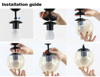 Northern Europe Dining Room Chandeliers Designer One Character Long Strip Pendant Lamp Decoration Maison LED Lights