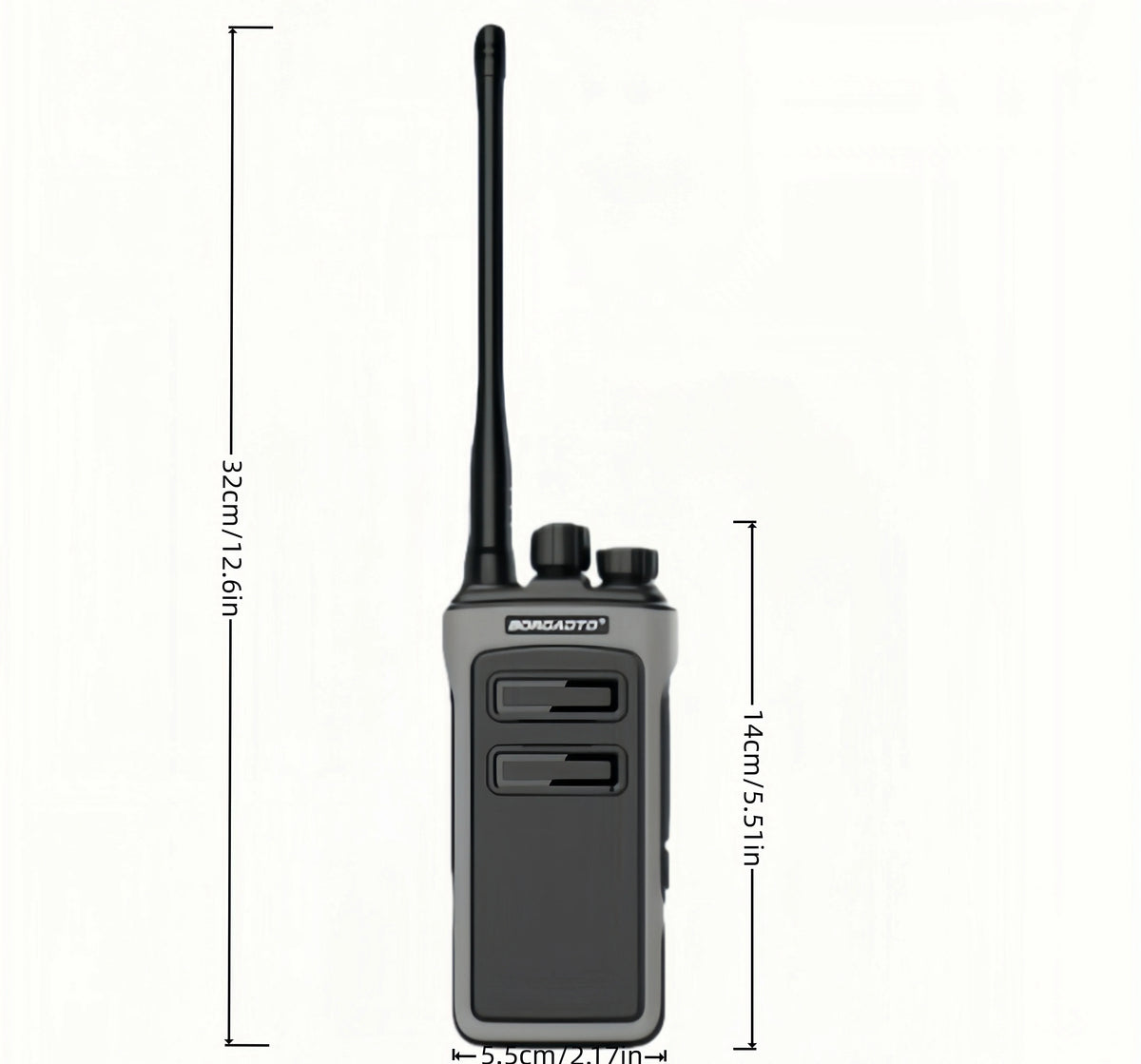 High Power UHF Walkie Talkie 400-470MHz Long Range Two Way Radio Rechargeable with VOX for Outdoor Camping Hiking Hunting
