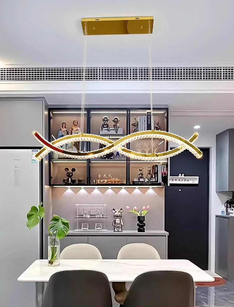home decorationPendant lights, luxury crystal living room chandelier, dining room Pendant lamp, ceiling light, indoor lighting